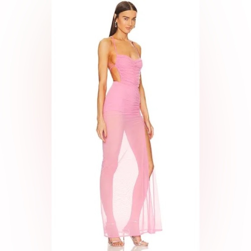 Michael Costello x REVOLVE Follie Gown in Pink. Size M - Picture 2 of 5